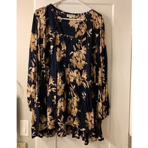 Floral long sleeve dress